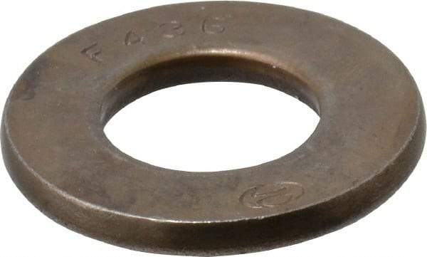 Value Collection - 1/2" Screw, Grade SAE 1035-1050 Steel Structural Flat Washer - 17/32" ID x 1-1/16" OD, Plain Finish - Caliber Tooling