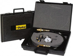 Parker - Accumulator Charging & Gauge Assembly - Includes 3,000 psi Gage, Charging Assembly, Gas Bleeder Valve, Charging Hose and Carrying Case, Use with Hydraulic Accumulators - Caliber Tooling