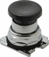 Eaton Cutler-Hammer - Extended Mushroom Head Pushbutton Switch Operator - Black, Round Button, Nonilluminated - Caliber Tooling