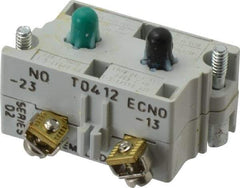 Eaton Cutler-Hammer - 2NO, 0.5 Amp, Electrical Switch Contact Block - 120 VAC/VDC, Pressure Terminal, 30-1/2mm Hole, For Use with E34 Operators, Standard 10250T - Caliber Tooling