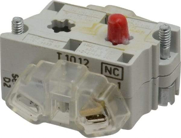 Eaton Cutler-Hammer - NC, 0.5 Amp, Electrical Switch Contact Block - 120 VAC/VDC, Pressure Terminal, 30-1/2mm Hole, For Use with E34 Operators, Standard 10250T - Caliber Tooling