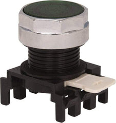 Eaton Cutler-Hammer - 25mm Mount Hole, Flush, Pushbutton Switch Only - Round, Green Pushbutton, Illuminated, Momentary (MO) - Caliber Tooling