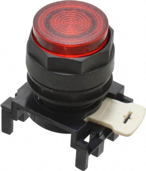 Eaton Cutler-Hammer - 25mm Mount Hole, Extended Straight, Pushbutton Switch Only - Round, Red Pushbutton, Illuminated, Momentary (MO) - Caliber Tooling