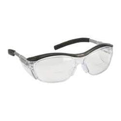 3M - +2.5, Clear Lenses, Anti-Fog, Framed Magnifying Safety Glasses - UV Protection, Adjustable Temples, Gray Plastic Frame, ANSI Z87.1-2010 - Caliber Tooling