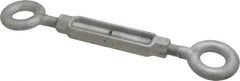 Made in USA - 7,200 (Eye) Lb Load Limit, 7/8" Thread Diam, 6" Take Up, Steel Eye & Eye Turnbuckle - 18" Closed Length - Caliber Tooling