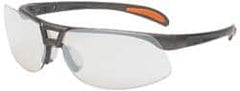 Uvex - SCT-Reflect 50 Lenses, Framed Safety Glasses - Scratch Resistant, Sandstone Polycarbonate Frame, Size Universal, Wrap Around - Caliber Tooling