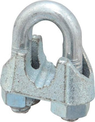 Value Collection - 5/16" Wire Rope U-Bolt Clip - Malleable Iron, Galvanized - Caliber Tooling