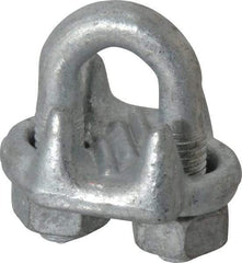 Value Collection - 1/2" Wire Rope U-Bolt Clip - Forged Steel, Galvanized - Caliber Tooling