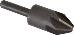 Keo - 5/8" Head Diam, 1/4" Shank Diam, 6 Flute 60° High Speed Steel Countersink - Caliber Tooling