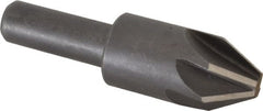 Keo - 5/8" Head Diam, 3/8" Shank Diam, 6 Flute 60° High Speed Steel Countersink - Caliber Tooling