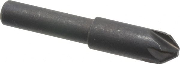 Keo - 5/16" Head Diam, 1/4" Shank Diam, 6 Flute 82° High Speed Steel Countersink - Caliber Tooling