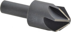 Keo - 1" Head Diam, 1/2" Shank Diam, 6 Flute 90° High Speed Steel Countersink - Caliber Tooling