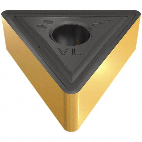 Iscar - TNMG332 VL Grade IC907 Carbide Turning Insert - TiAlN Finish, 60° Triangle, 3/8" Inscr Circle, 3/16" Thick, 1/32" Corner Radius - Caliber Tooling