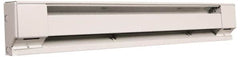 Marley - 28" Long, 240 Volt, 500 Watt, 1706 BTU, Electric Baseboard Heater - Copper Element, Aluminum Fins, White - Caliber Tooling