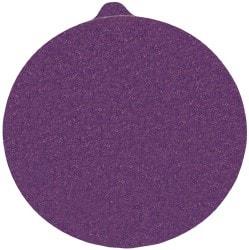 3M - 5" Diam, 100 Grit FEPA, Ceramic Adhesive PSA Disc - Fine Grade, Purple, C Weighted Backing, Flexible, 12,000 Max RPM, Use with Random Orbital Sanders - Caliber Tooling