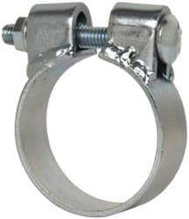 Made in USA - 2.67" ID, Steel Zinc Plated BCE Band Style Clamp - 0.12" Thick, 2-1/2" Hose - Caliber Tooling