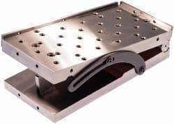 Suburban Tool - 4" Long x 4" Wide x 3-1/8" High, Compound Precision Steel Sine Plate - Square to within 0.0002", 0.0002 (C1), 0.0002 (C2)" Tolerance, 3/8-16 Hole - Caliber Tooling