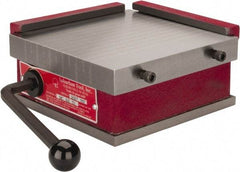 Suburban Tool - Standard Pole Square Permanent Magnetic Block Chuck - 6" Long x 6" Wide x 2-5/8" High, Ceramic - Caliber Tooling