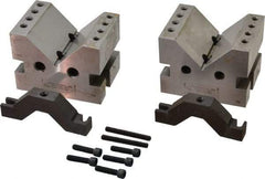 Suburban Tool - 2-7/8" Max Capacity, 90° Angle, Hardened Steel V-Block - 4" Long x 3" Wide x 3" High, Sold as Matched Pair - Caliber Tooling