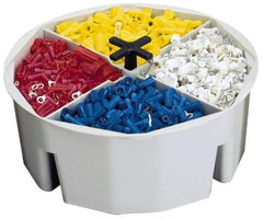 CLC - White Plastic Bucket Tool Organizer - 4" High - Caliber Tooling