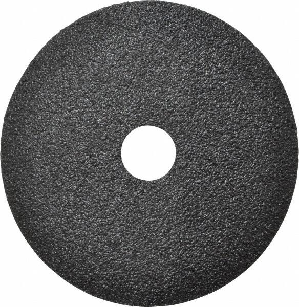 3M - 5" Diam 7/8" Hole 50 Grit Fiber Disc - Coarse Grade, Zirconia Alumina, 12,000 Max RPM, Series 501C - Caliber Tooling