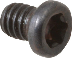 Cap Screw for Indexables: T6, Torx Drive, #1-72 Thread Oval Head, Insert Compatible, Ind Std No SA1000