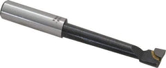 Interstate - 3/8" Min Bore Diam, 1-7/8" Max Bore Depth, 3/8 Shank Diam, Boring Bar - Right Hand Cut, Carbide-Tipped, Bright Finish - Exact Industrial Supply