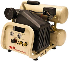 Ingersoll-Rand - 2 HP, 4.2 CFM Twin Stack Air Compressor - 4.0 Gallon Tank, 120 Amp, 125 Max psi, 120V - Caliber Tooling