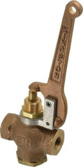 Kingston - 1/4" Pipe, 400 Max psi, Buna N Disc, Self Closing Control Valve - Pull Lever, FNPT x FNPT End Connections - Caliber Tooling