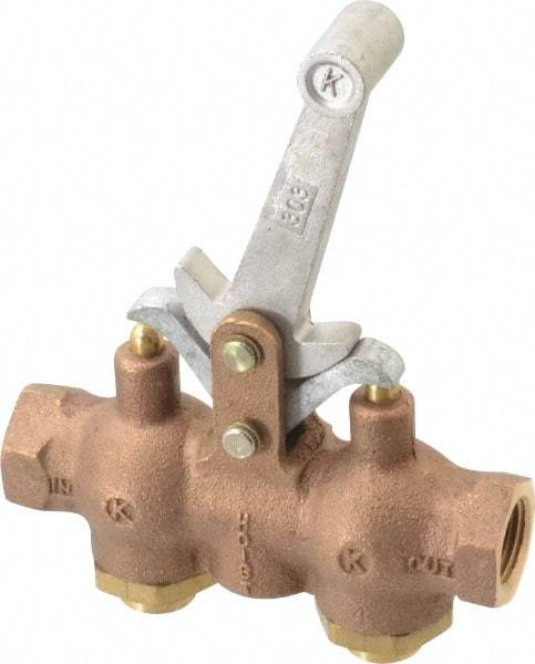 Kingston - 1/2" NPT Hoist Control Valve - Dead Man Style Lever & 200 Max psi - Caliber Tooling