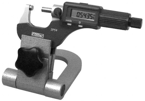 Fowler - Micrometer Stand - Use with Any Micrometer - Caliber Tooling