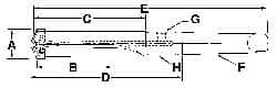 Allied Machine and Engineering - Series 2.5, 1-3/16 to 1-3/8" Diam, 3MT Taper Shank, Helical Flute Spade Drill - 7-3/8" Max Depth, 10-15/64" Body Length, 13-25/32" OAL, Standard Length, Through Coolant - Caliber Tooling