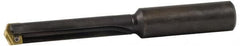 Allied Machine and Engineering - Series 2.5, 1-3/16 to 1-3/8" Diam, 1" Diam Straight Shank, Straight Flute Spade Drill - 7-3/8" Max Depth, 8-41/64" Body Length, 12" OAL, Standard Length, Through Coolant - Caliber Tooling