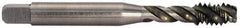 Balax - 1/4-28 UNF 3 Flute 3B Modified Bottoming Spiral Flute Tap - Powdered Metal, Bright Finish, 2-1/2" OAL, Right Hand Flute, Right Hand Thread, H3, Series BX200 - Caliber Tooling