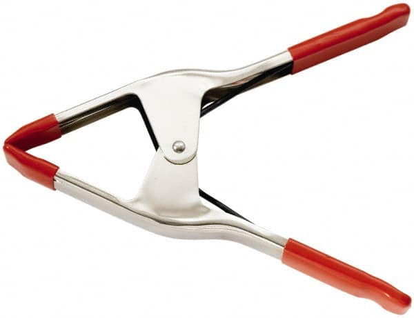 Bessey - 3" Jaw Opening Capacity, 3" Throat Depth, Spring Clamp - Steel Body, Vinyl Handle, Vinyl Tip, 9" OAL - Caliber Tooling