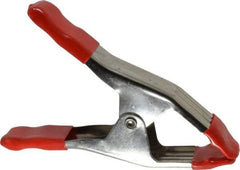 Bessey - 2" Jaw Opening Capacity, 2" Throat Depth, Spring Clamp - Steel Body, Vinyl Handle, Vinyl Tip, 6" OAL - Caliber Tooling