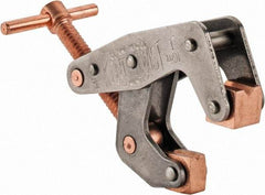 Kant Twist - 350 Lb, 1" Max Opening, 1/2" Open Throat Depth, 1/2" Closed Throat Depth, Cantilever Clamp - High Tensile Steel Jaw, T-Handle, 2-1/8" OAL, 1-3/4" Max Width - Caliber Tooling