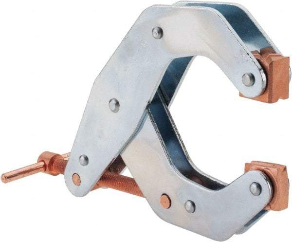 Kant Twist - 1,700 Lb, 4-1/2" Max Opening, 2-1/4" Open Throat Depth, 3-13/16" Closed Throat Depth, Cantilever Clamp - High Tensile Steel Jaw, T-Handle, 7" OAL, 6-3/4" Max Width - Caliber Tooling