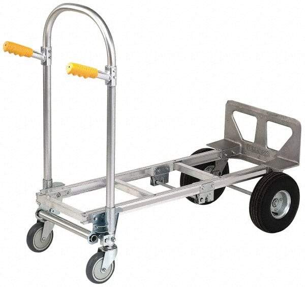 Value Collection - 51-3/4" OAH Hand Truck - Dual Grip/Loop Handle, Aluminum - Caliber Tooling