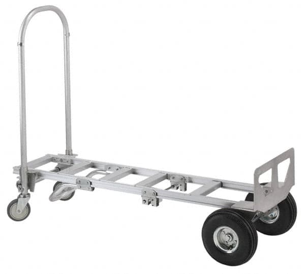 Value Collection - 61-1/2" OAH Hand Truck - Dual Loop Handle, Aluminum - Caliber Tooling