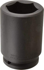 Proto - 1-1/2" Drive 2-3/4" Deep Impact Socket - 6 Points, 6-1/8" OAL - Caliber Tooling