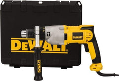 DeWALT - 120 Volt 1/2" Keyed Chuck Electric Hammer Drill - 0 to 56,000 BPM, 0 to 1,200 & 0 to 3,500 RPM, Reversible - Caliber Tooling