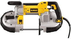 DeWALT - 120 Volt, Electric Handheld Bandsaw - 2.44 m Cord Length, 5 Inch (Round) and 5 x 4-3/4 Inch (Rectangular) Depth of Cut, 100 and 350 SFPM, 10 Amp - Caliber Tooling