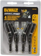 DeWALT - 4 Piece, Magnetic Nutsetter - 1/4 to 7/16" Hex, 1/4" Hex Drive - Caliber Tooling