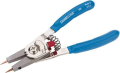 Channellock - 1/4 to 1" Ring Internal, 1/8 to 1" Ring External, Plastic Dipped Combination Retaining Ring Pliers - Features Interchangeable Tips - Caliber Tooling