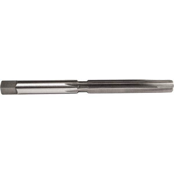 Union Butterfield - 9/16" Diam, Straight Shank, 3-1/4" Flute, Hand Reamer - Caliber Tooling