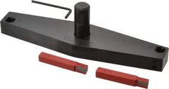 Flexbar - 8" Head, 3/4" Shank Diam, 2 Bits Per Cutter, 3/8" Tool Bit, Fly Cutter - Straight Shank, Bits Included - Caliber Tooling