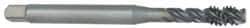 OSG - 1/4-20 UNC 3 Flute 2B Modified Bottoming Spiral Flute Tap - Vanadium High Speed Steel, Oxide Finish, 3.15" OAL, Right Hand Flute, Right Hand Thread - Caliber Tooling