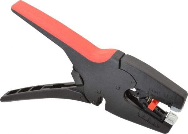 Knipex - 7 to 32 AWG Capacity Self-Adapting Insulation Stripper - 8" OAL, Comfort Grip Handle - Caliber Tooling