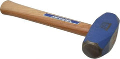 Vaughan Bushnell - 3 Lb Head, 10-1/4" Long Drilling Hammer - 1-9/16" Face Diam, Wood Handle - Caliber Tooling